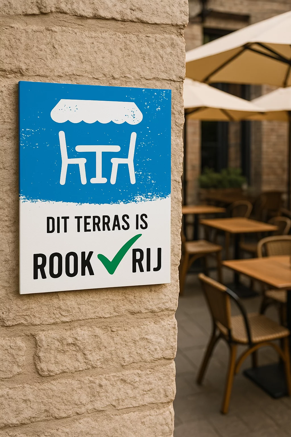 rookvrij terras