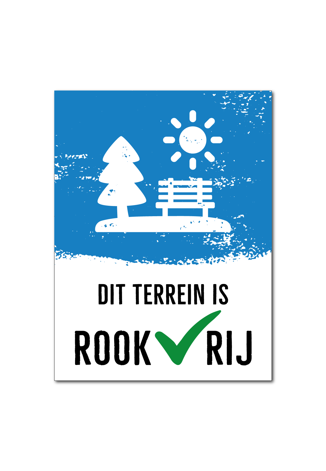 Dit terrein is ROOKVRIJ Bord / Sticker