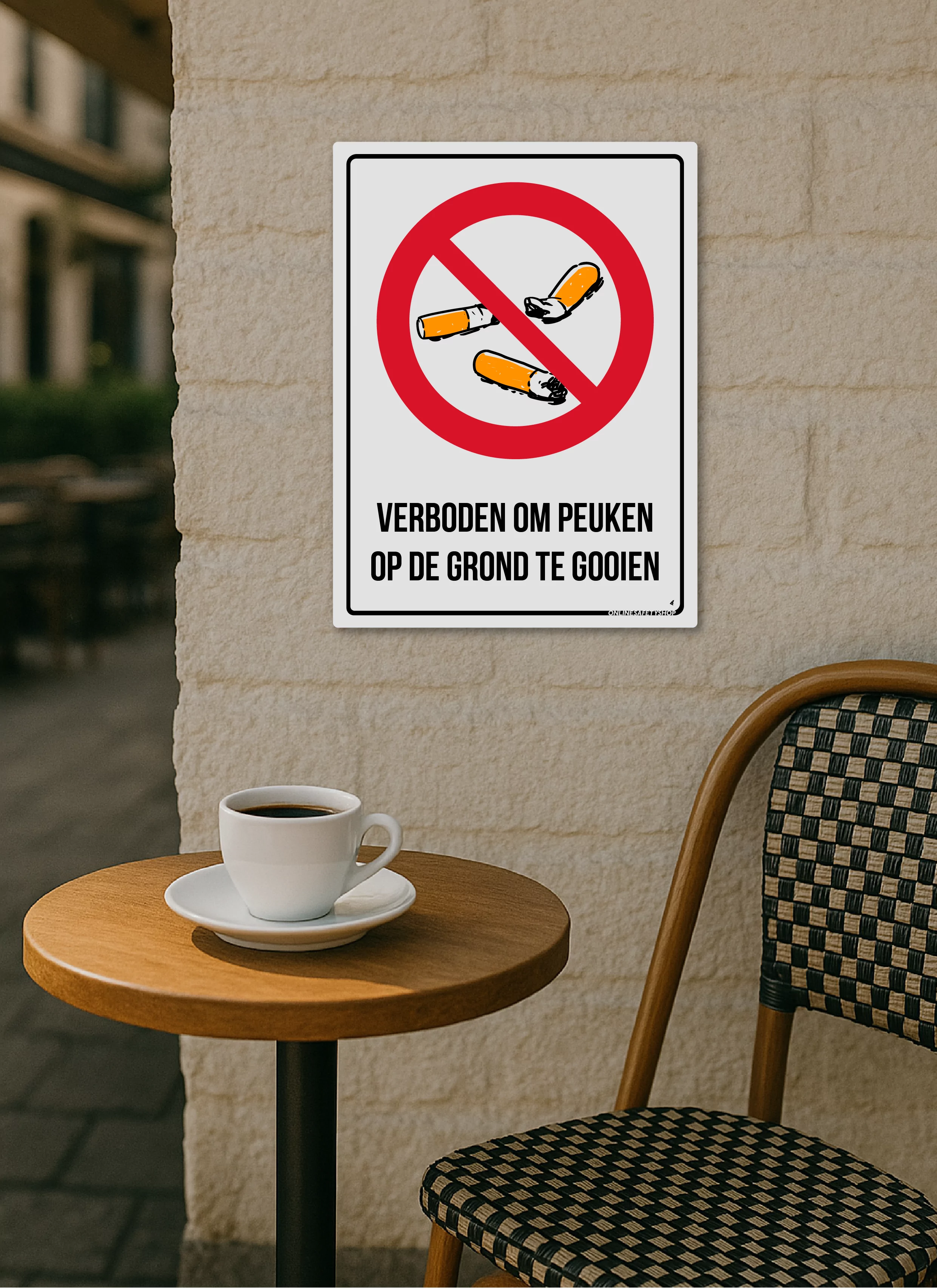 Geen peuken op de grond